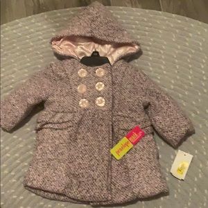 Purple/pink pea coat